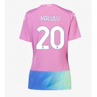 Dámy Fotbalový dres AC Milan Pierre Kalulu #20 2023-24 Třetí Krátký Rukáv